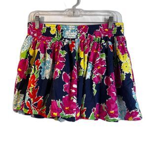Aeropostale Micro Mini Maximalist Floral Skater‎ Skirt Bold Tropical Size XL